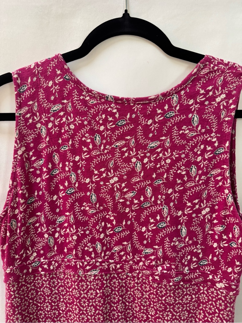 Eddie Bauer Floral Mix Surplice Faux-Wrap Midi Dress - Picture 5 of 11